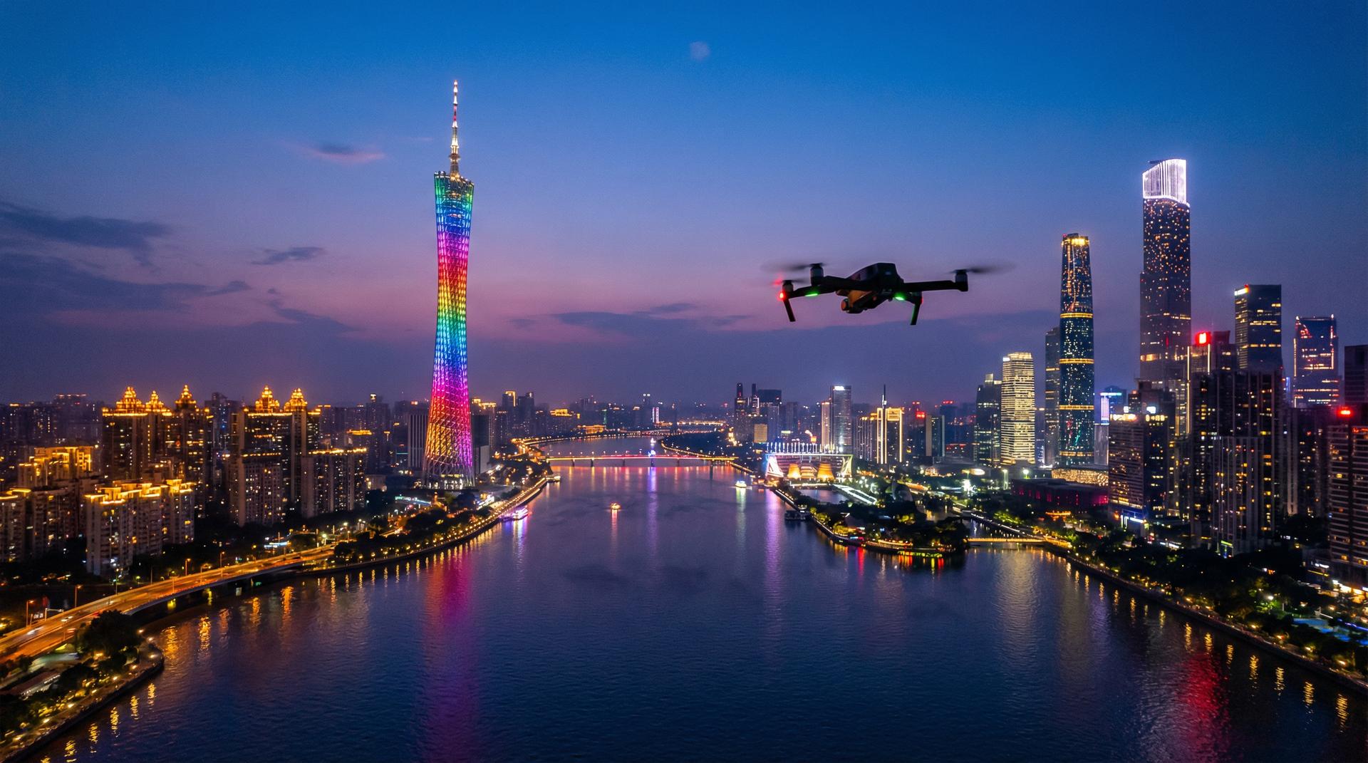 香蕉视频广州CBD航拍视频